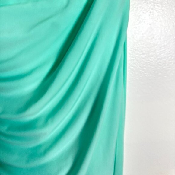 KATIE MAY Great Kate Ruched Gown in Supercharged Mint Size Large - Picture 7 of 16